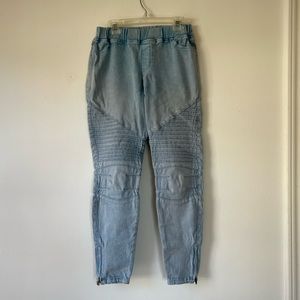 Umgee USA Moto Stretch Waistband High Rise Jeggings